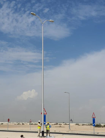 Conical aluminium poles​